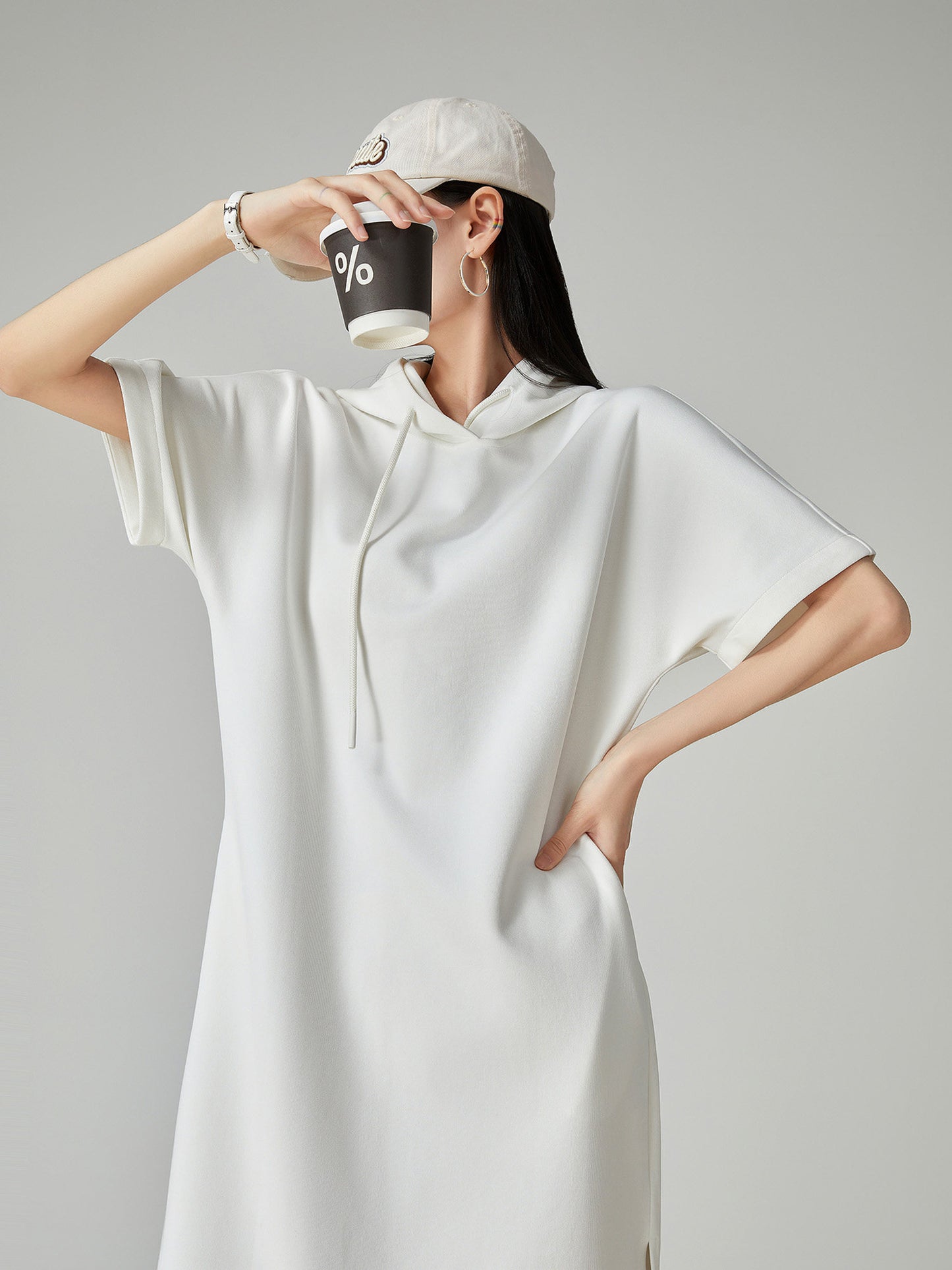 Sweatshirt Hoodie Dress FER0184