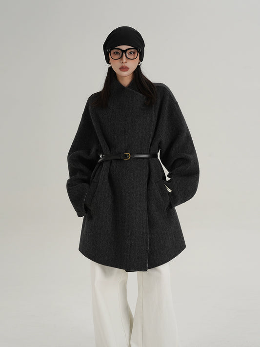 Mid Length Wool Coat  SRS0373