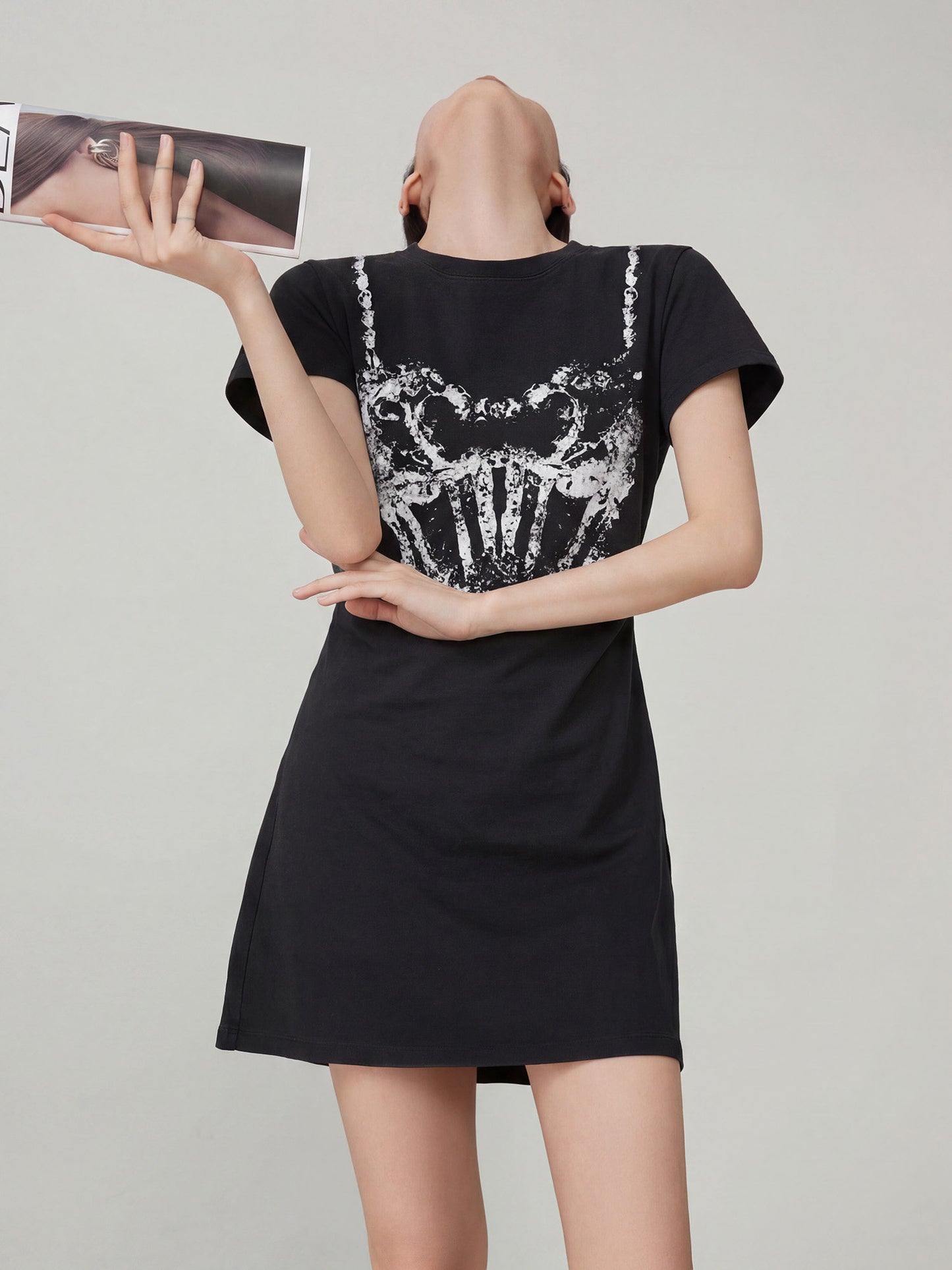 Corset Print Mini Dress FER0262