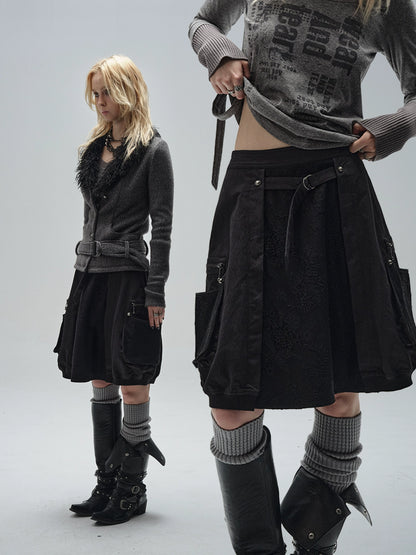 Lace Balloon A-Line Skirt WAT0009