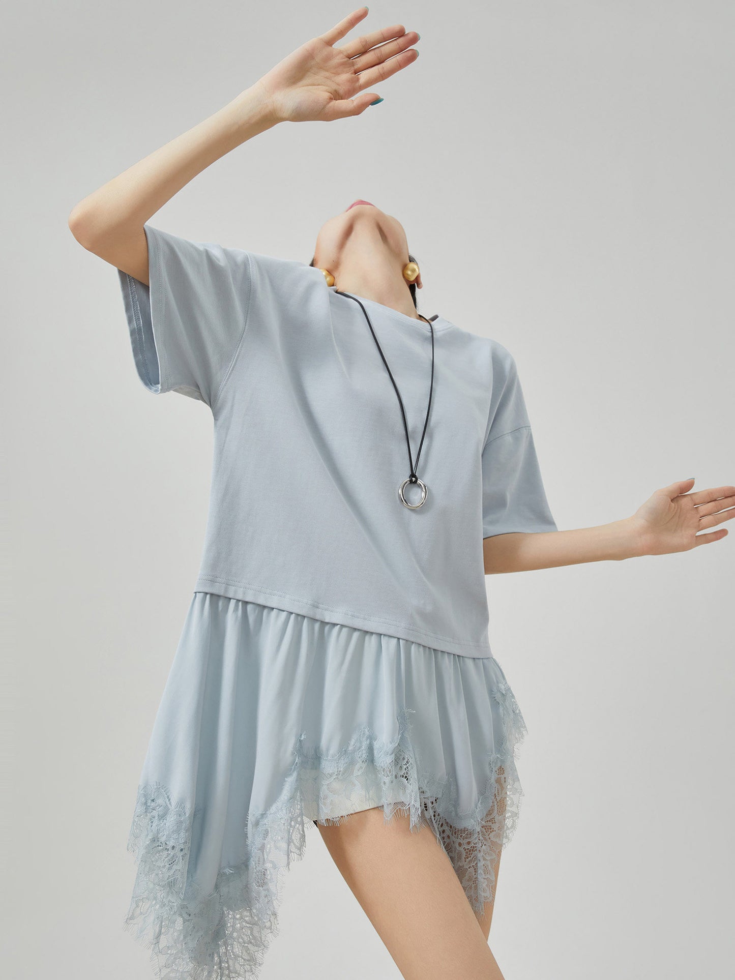 Asymmetric Design Mini Dress FER0236