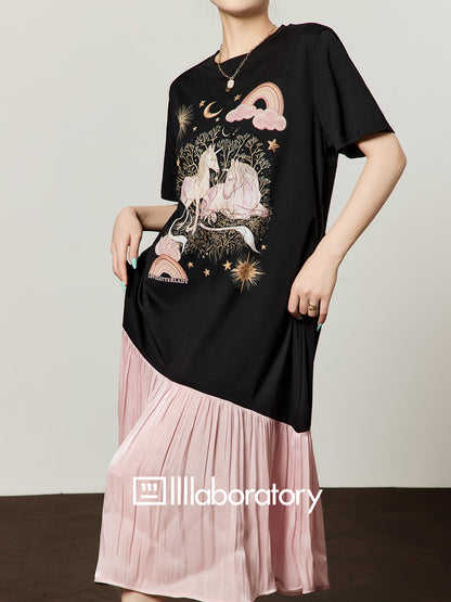 Docking Pleated Dress LLA0652