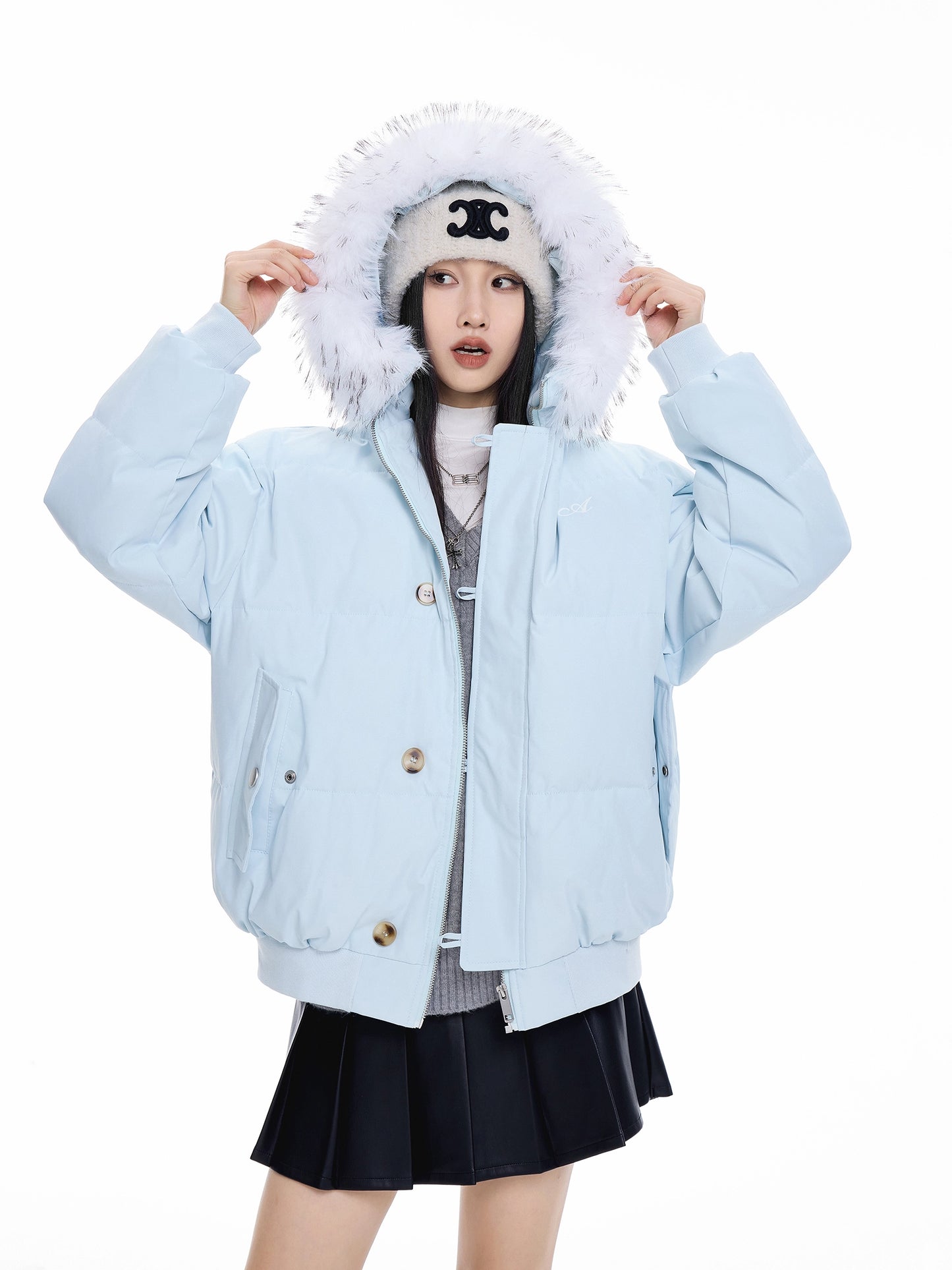 Fur Hood Down Jacket ICM0100