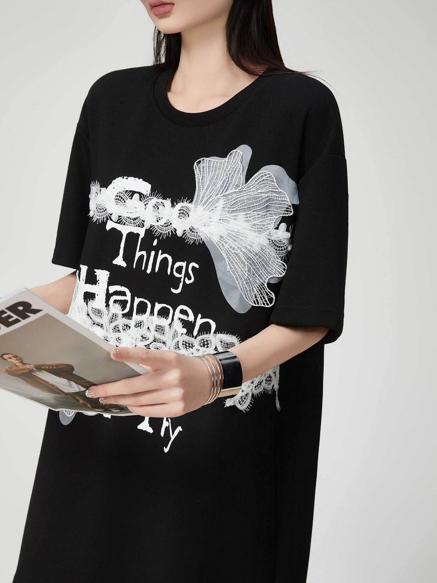 Race Switch T-Shirt Dress FER0155