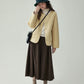 Wave Quilting Collarless Jacket AMU0045