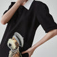 Dog Graphic Polo Dress FER0202