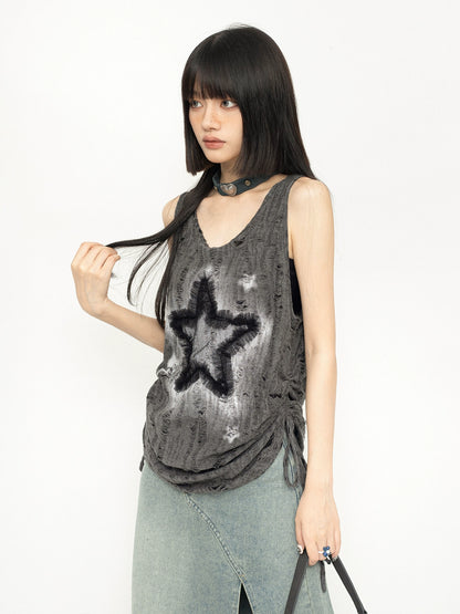 Big Star Sleeveless Tops ZRS0019