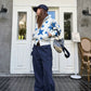 Wide Denim Cargo Pants CYE0052