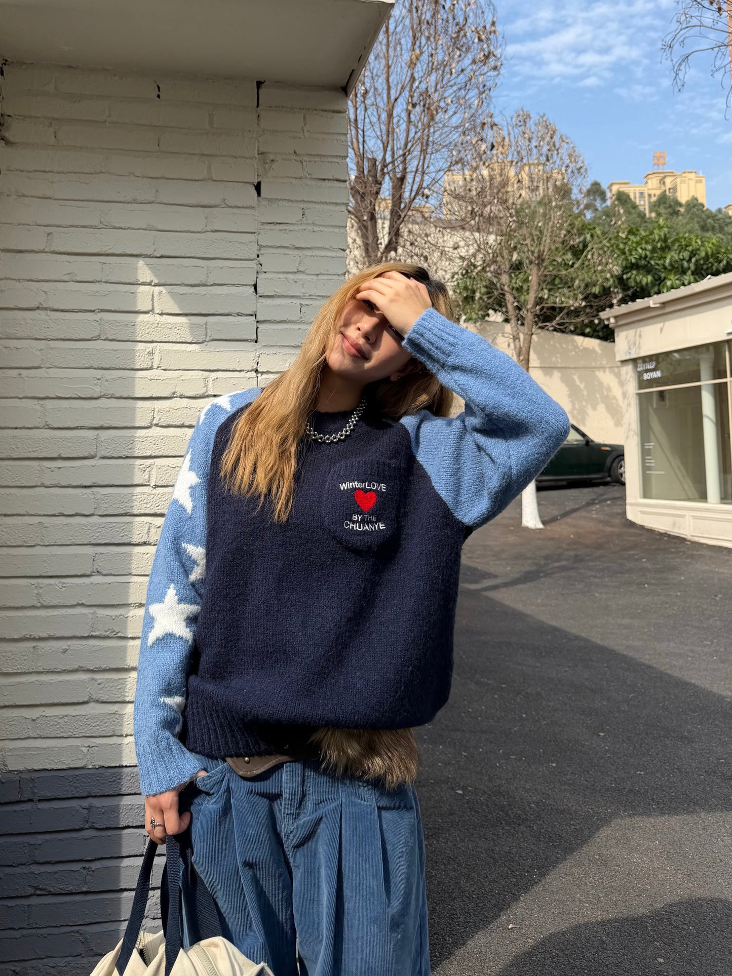 Pullover Raglan Sweater Knit CYE0091
