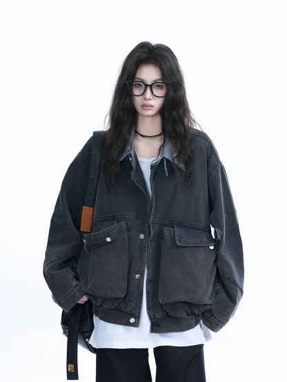 Oversized Work Denim Jacket WLS0009