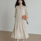 Feminine Tiered Long Dress VAS0197
