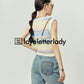 Pastel Summer Knit Vest / Wide Denim Pants LLA0186