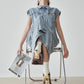 Retro Blue Denim Dress FER0108