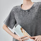 Chemical Wash Studs T-Shirt Dress FER0197