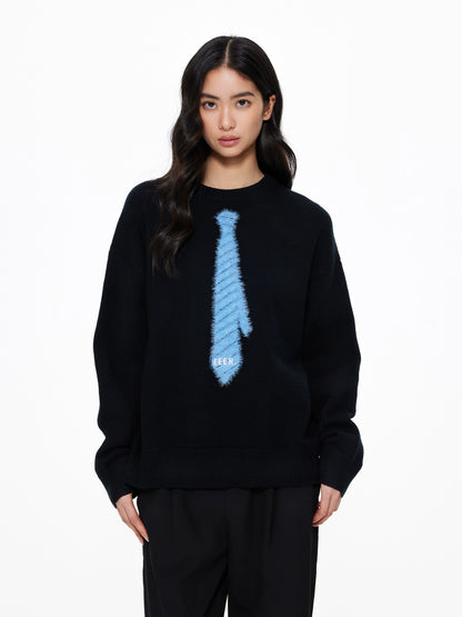 Tie Loose Knit Pullover UDS0004