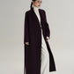 V-Neck Wool Long Coat SRS0387