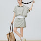 Nylon Half-Zip Short-Sleeve / Mini Skirt FER0231