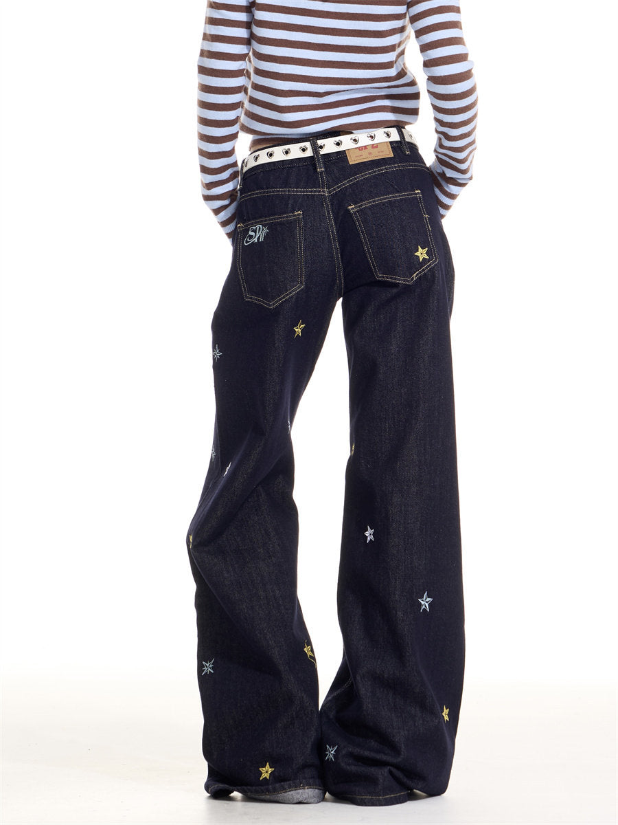Star Embroidery Casual Jeans ONP0006