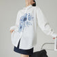 Flower Print Long-Sleeve Shirt FER0078
