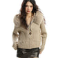 Faux Fur Zip Knit Top BGS0042