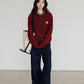 Round Neck Long Sleeve Knit Cardigan VAS0139