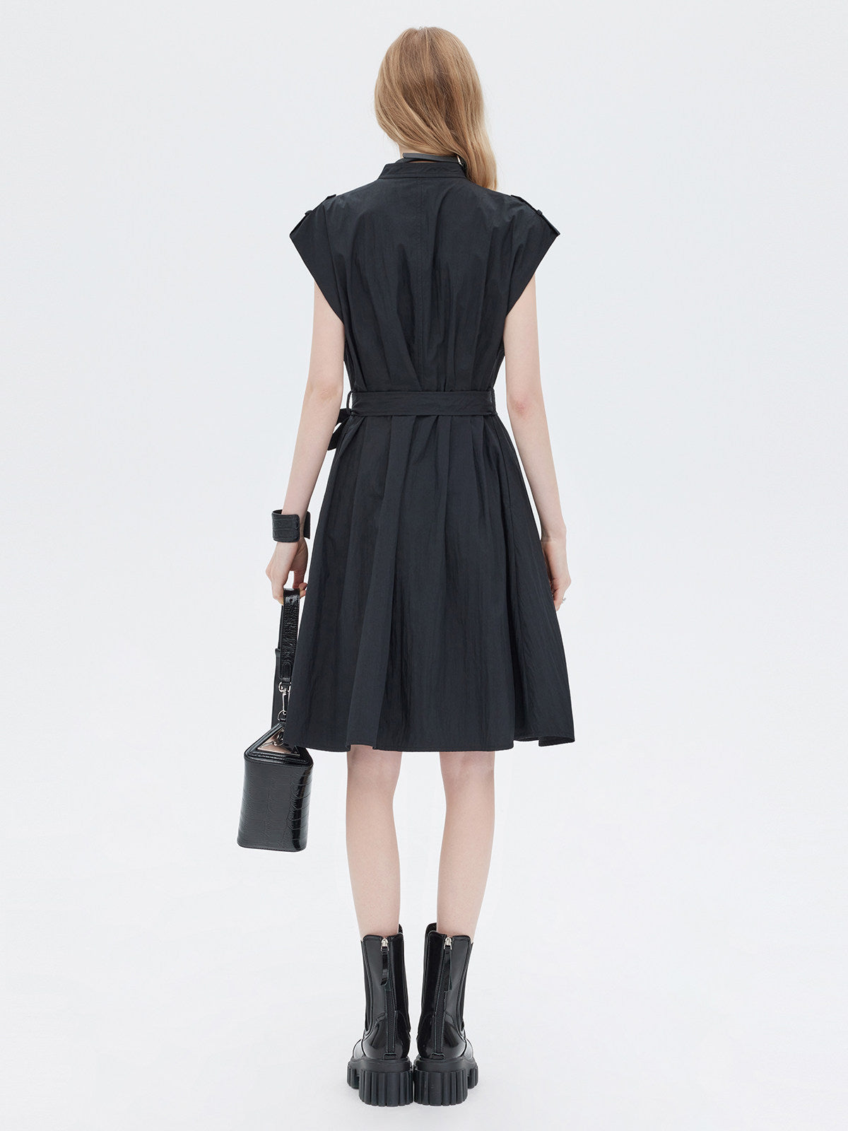 Trench Coat-Style Shirt Dress SHN0055