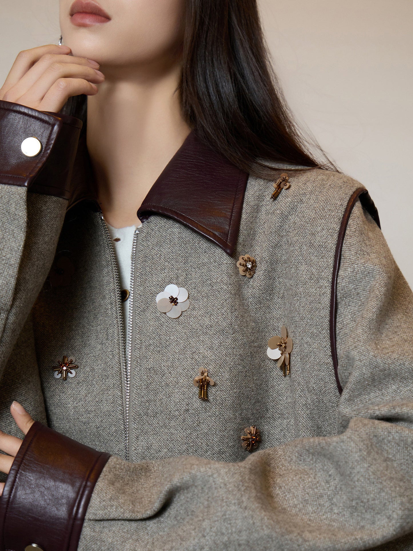 Wool Blend Tweed Jacket SUY0024