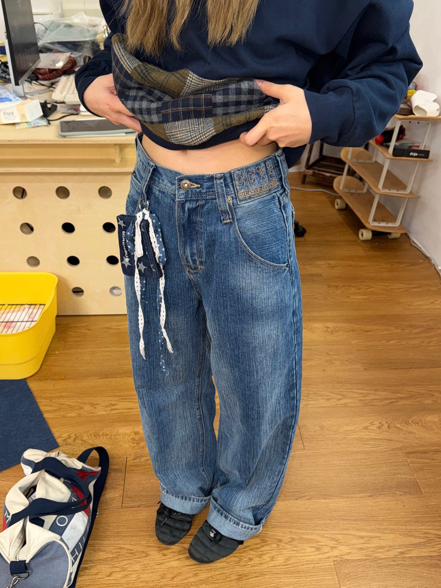 Vintage Wide Denim Pants CYE0099