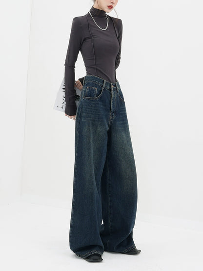 Vintage Wide Denim Pants ABW0004