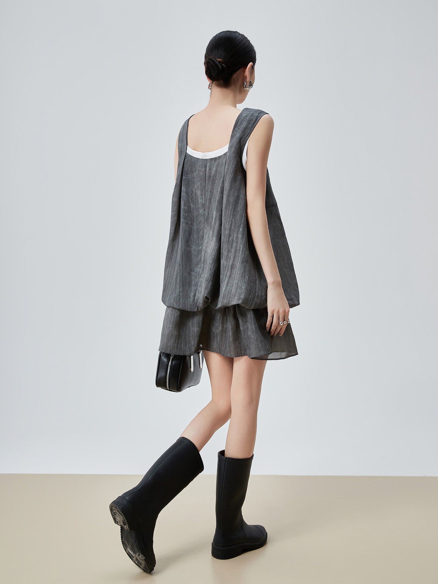 Square Balloon Mini Dress FER0252