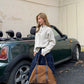 Half-Button Cable Knit CYE0084
