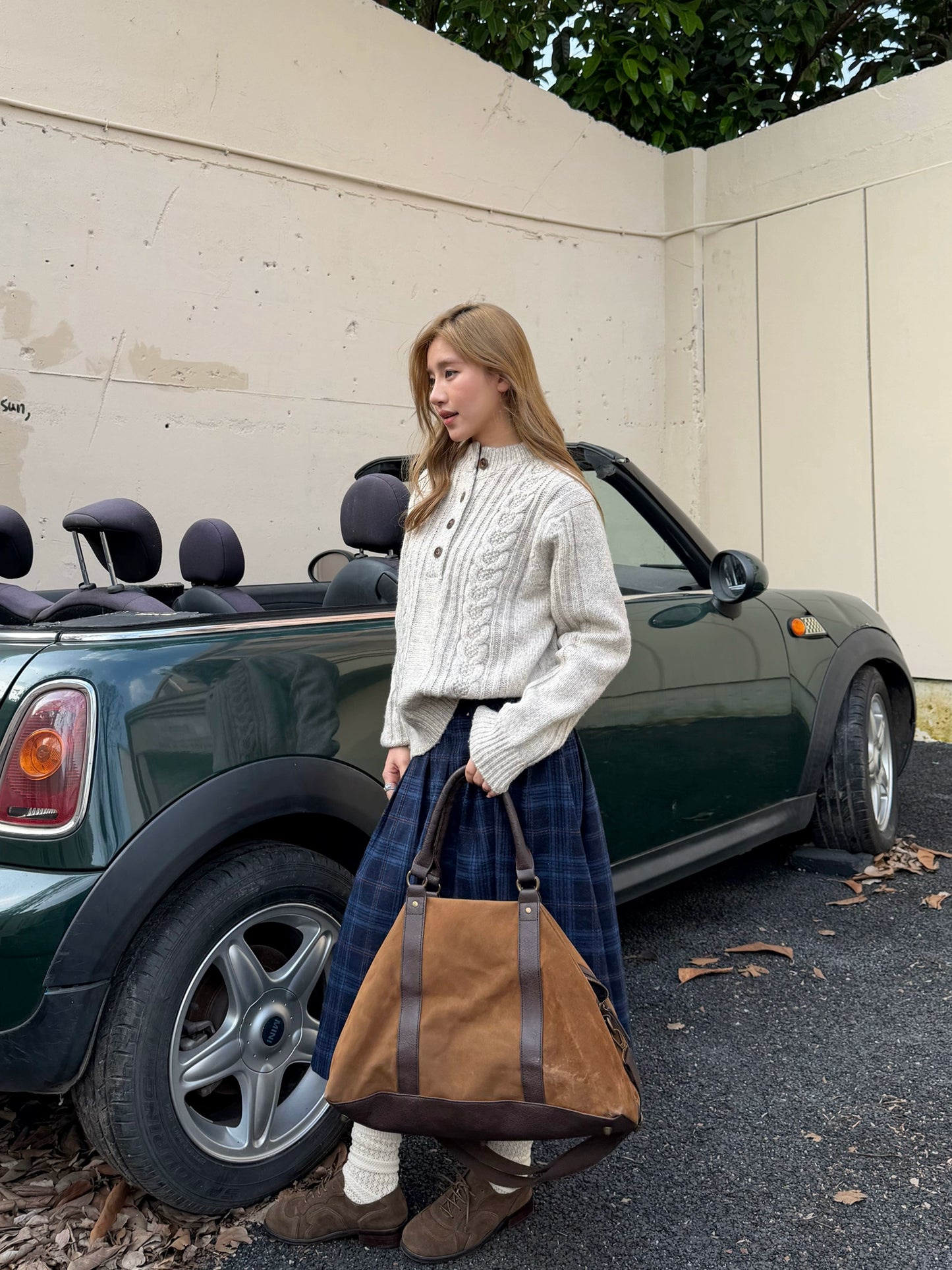 Half-Button Cable Knit CYE0084