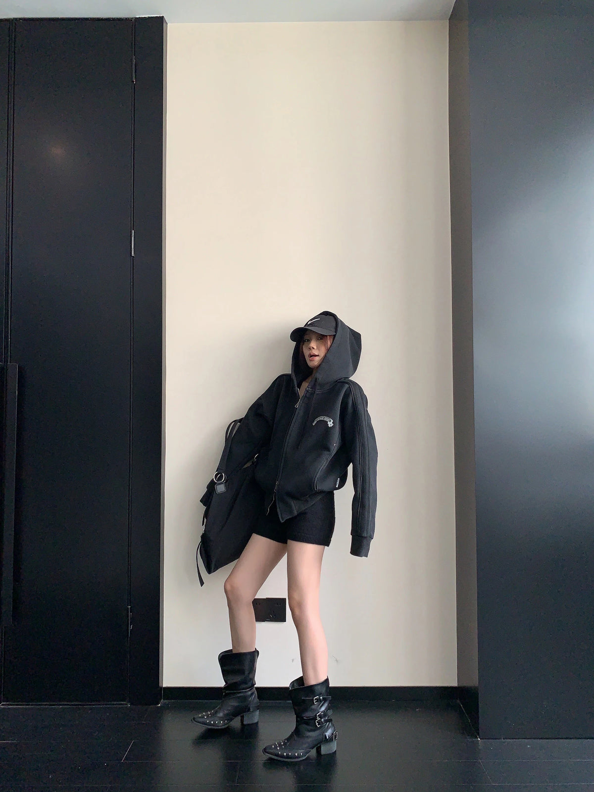 Side Line Double Zip Big Hoodie YLS1053