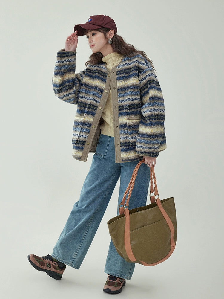 Ethnic Pattern Knit Jacket AMU0044