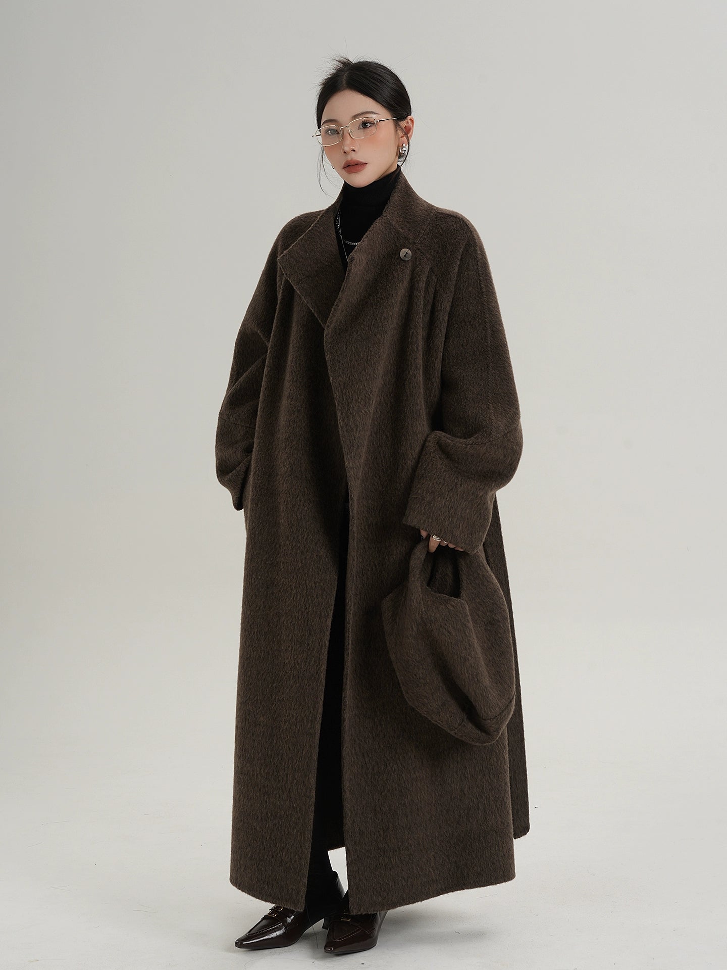 Stand Collar Wool Coat SRS0370