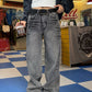 Washed Wide Denim Pants CYE0024