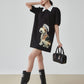 Dog Graphic Polo Dress FER0202