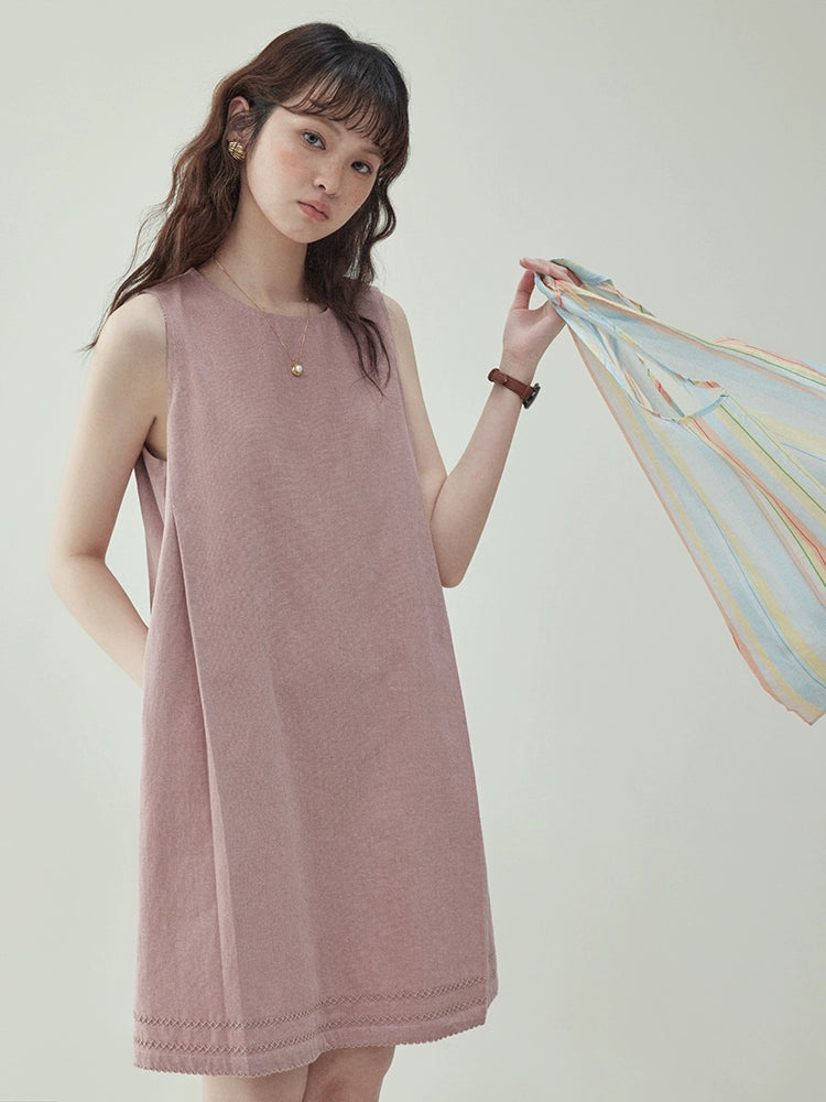 Cotton Sleeveless Dress AMU0014