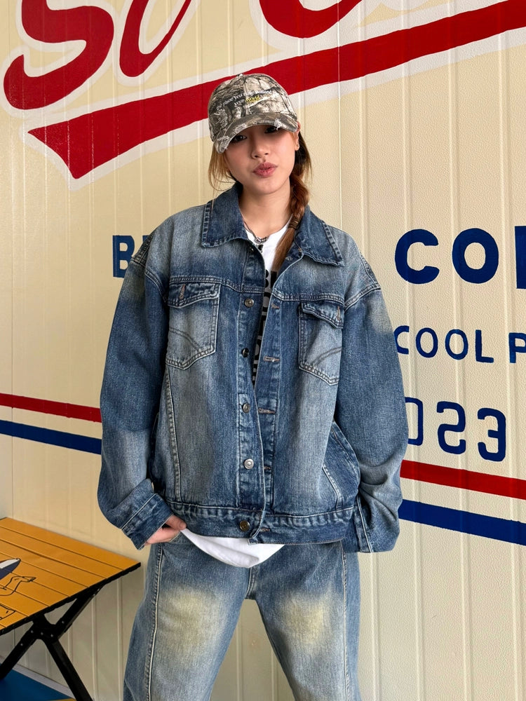 Vintage Washed Denim Jacket CYE0055