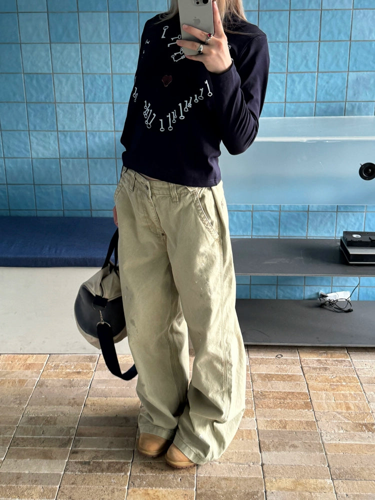 Vintage Ink Splash Cargo Pants CYE0075