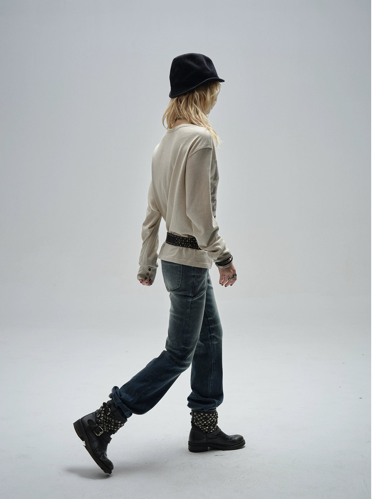 Vintage Washed Flare Jeans WAT0013