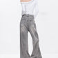 Slit Wide Denim Pants ABW0016