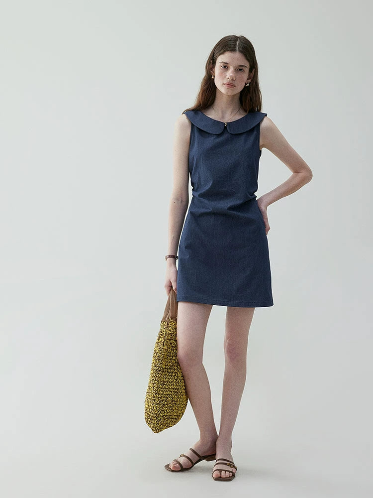 Round Collar Sleeveless Dress VOE0003