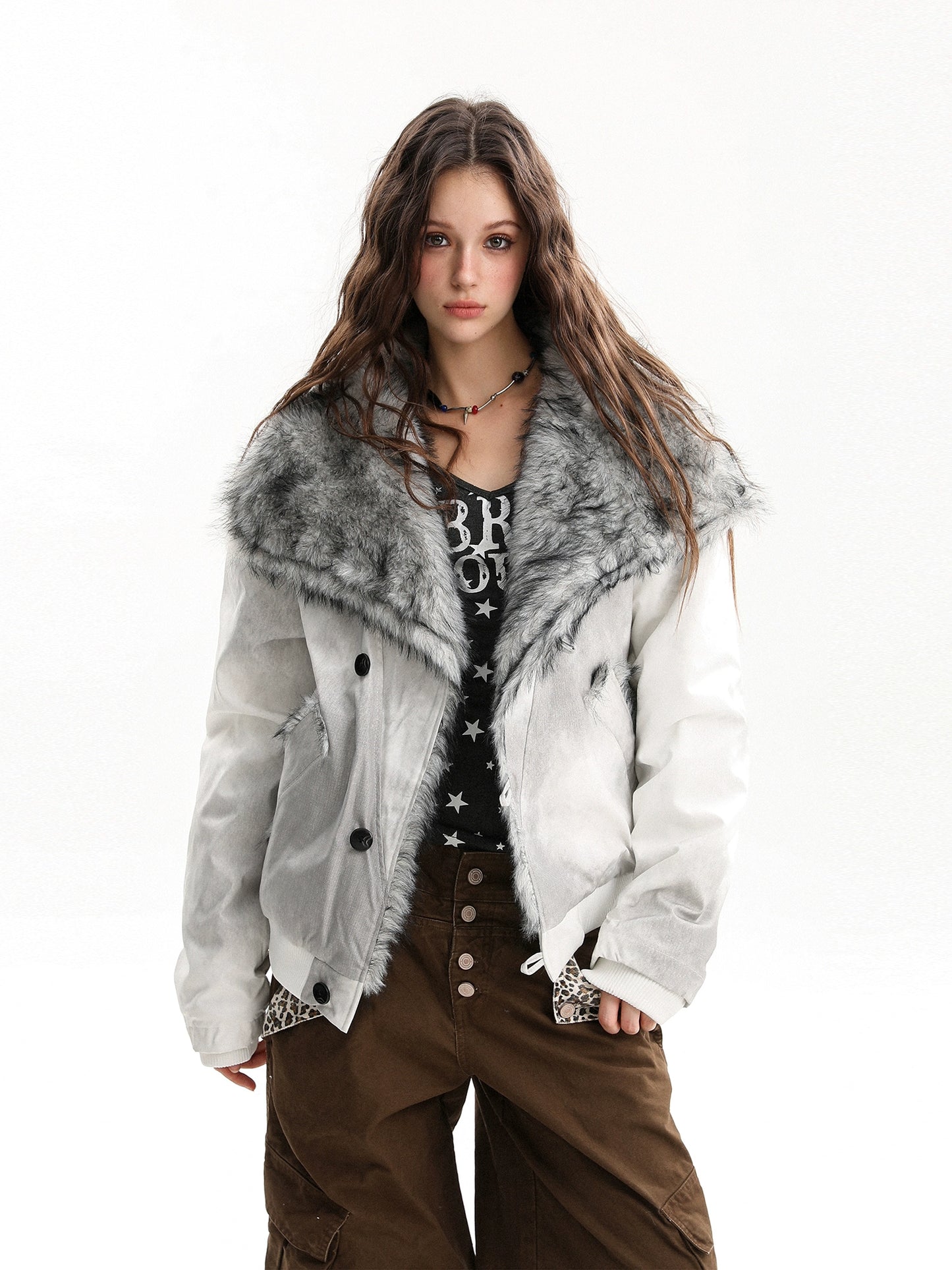 Big Collar Fleece Jacket BGS0040