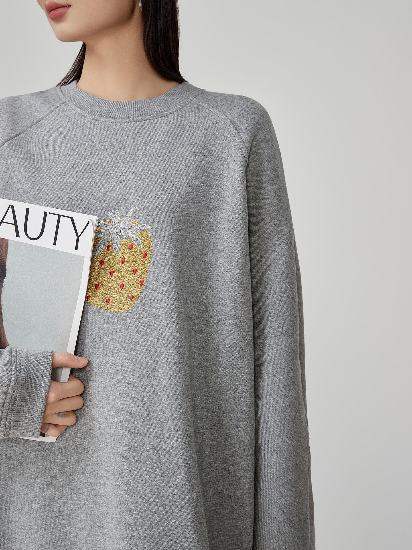 Strawberry Print Crewneck Sweatshirt FER0050