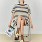 Openwork Knit Summer Top / Short Pants FER0355