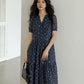 Key Neck Floral Dress VAS0121