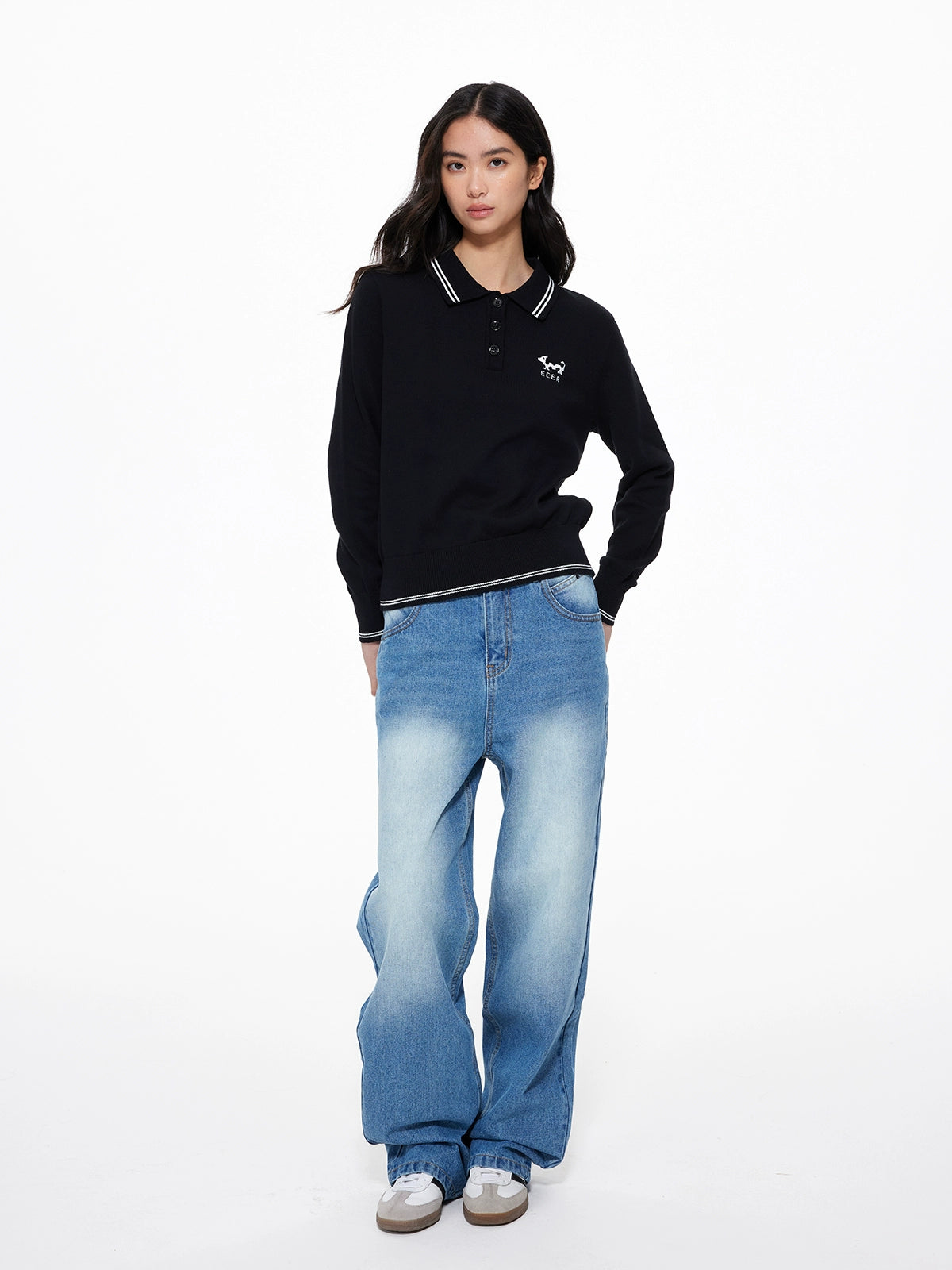 Puppy Polo Knit Top UDS0008