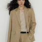 Stripe Design Blazer Jacket / Casual Wide Pants VAS0189