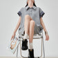 Gingham Check Polo Sweat Dress FER0206